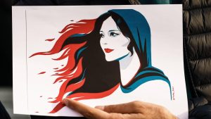 Thumbnail voor Iraniërs in Nederland demonstreren voor vrouwenrechten in Iran