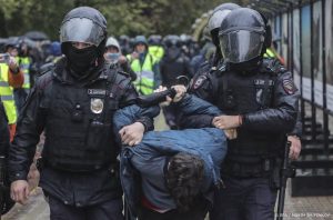 Thumbnail voor Ruim 700 betogers tegen mobilisatie opgepakt in Rusland