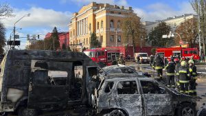 Thumbnail voor Doden en gewonden door explosies in centrum van Kyiv