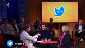 Renze leest live in talkshow negatieve tweets voor: 'Het frisse is eraf'