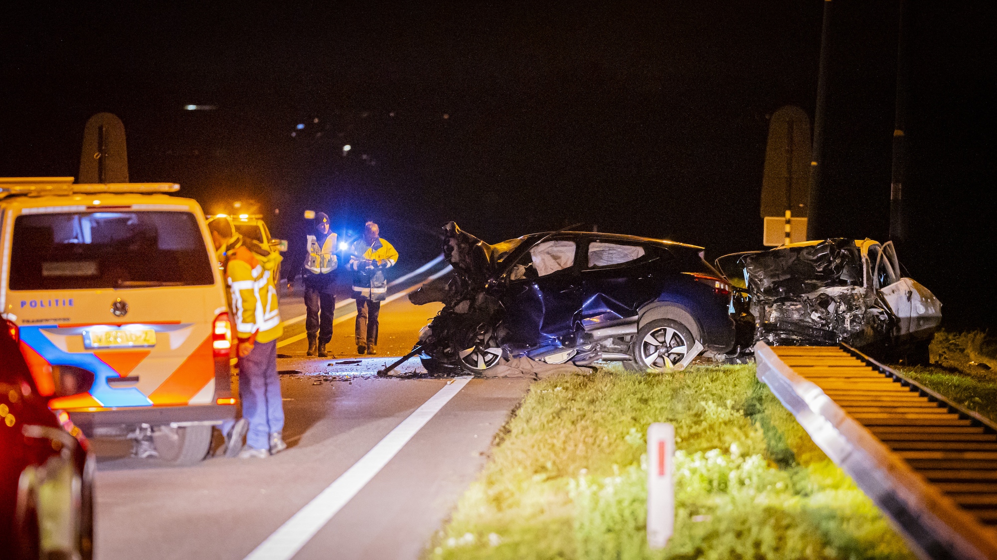 Politieachtervolging op de N50 in Kampen