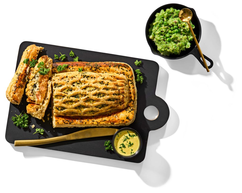 Zalm in bladerdeeg voor het kerstdiner