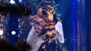 Thumbnail voor Dragqueen of souldiva? De Bijenkoningin in 'The Masked Singer' is een grote verrassing