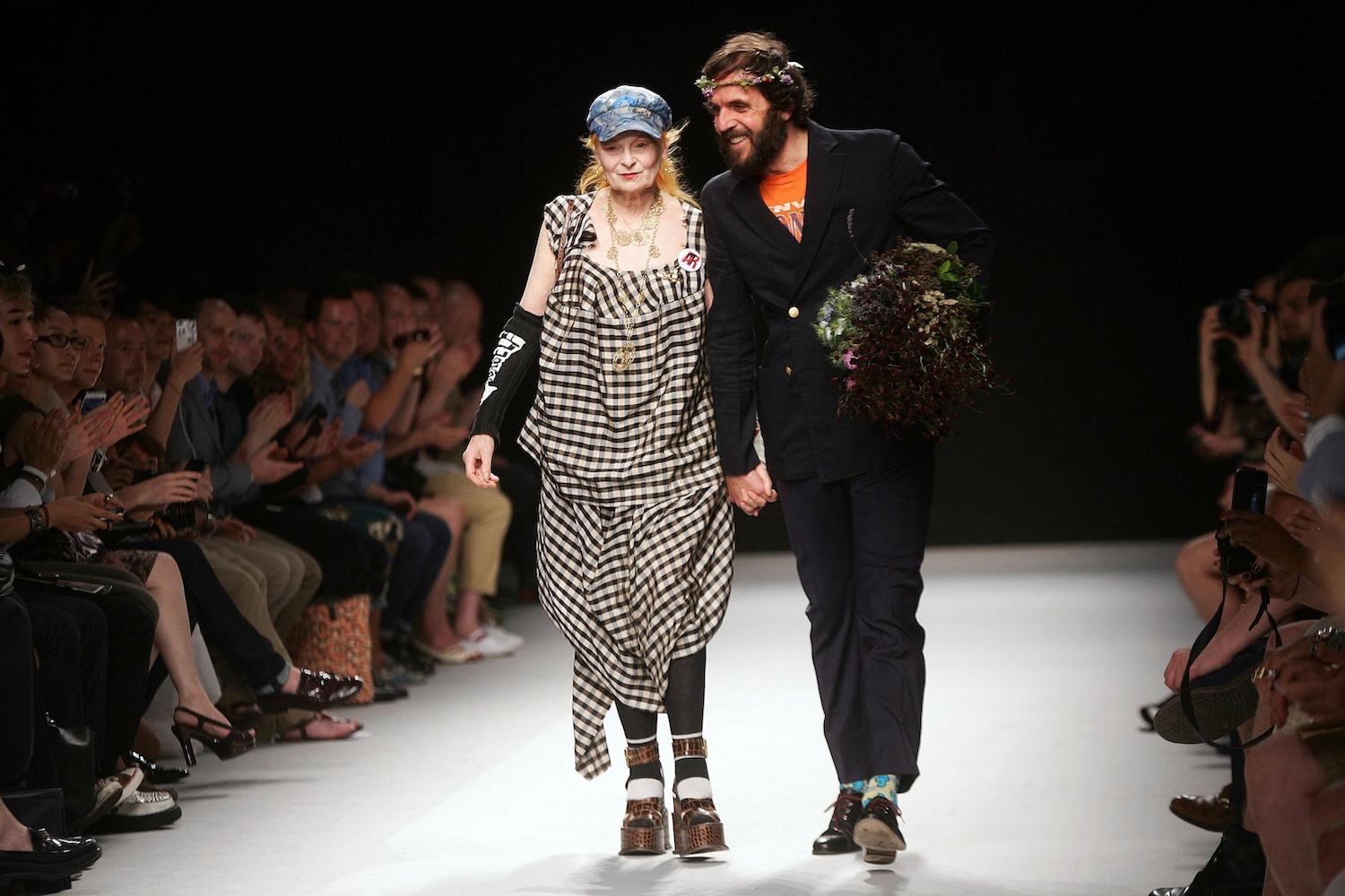 Vivienne Westwood met haar partner Andreas Kronthaler