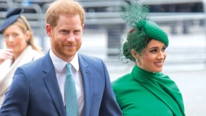 Thumbnail voor Prins Harry en Meghan per e-mail uitgenodigd voor de kroning van Charles