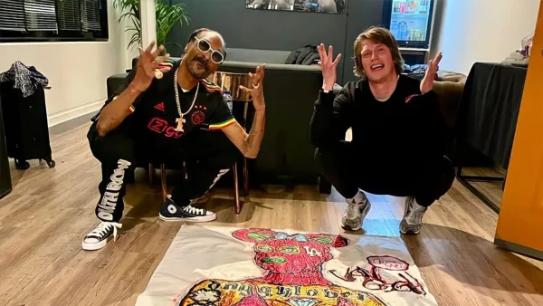 Lieuwe van Gogh (31) maakt schilderij voor Snoop Dogg: 'Hij gaat 'm in zijn studio ophangen'