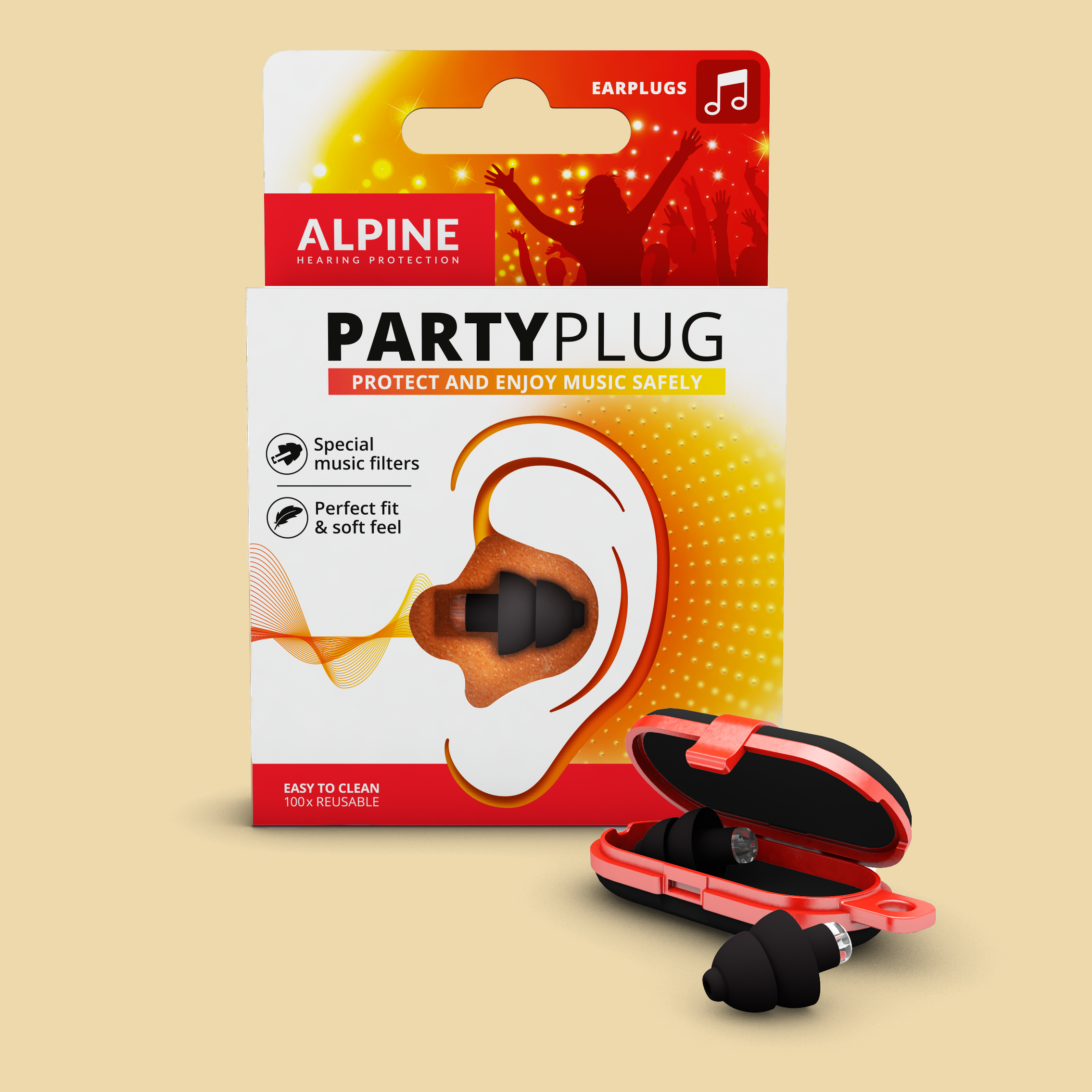 PartyPlug Black_case and pack