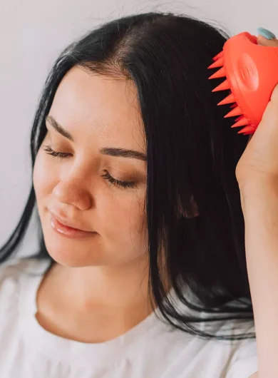 Massageborstel hoodhuid