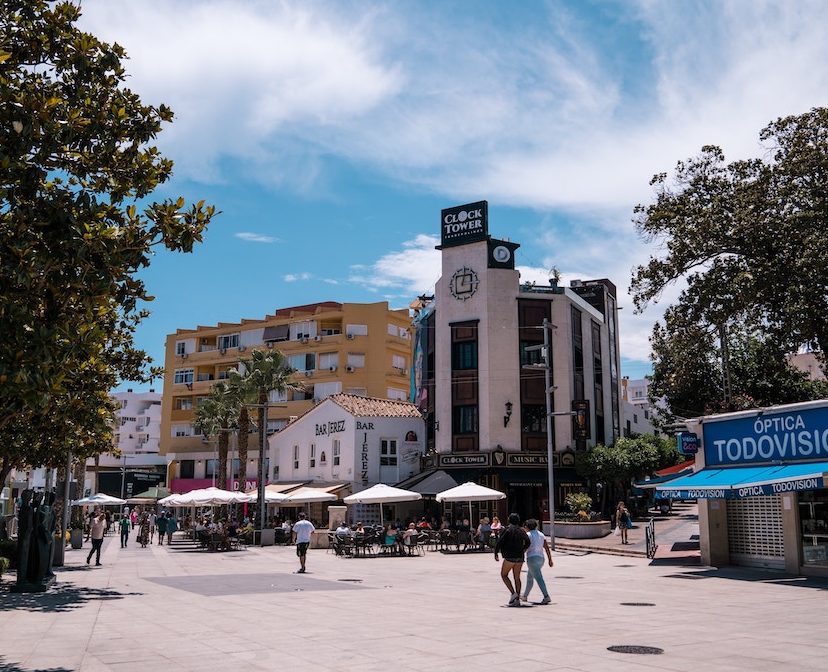 Centrum van Torremolinos in Spanje