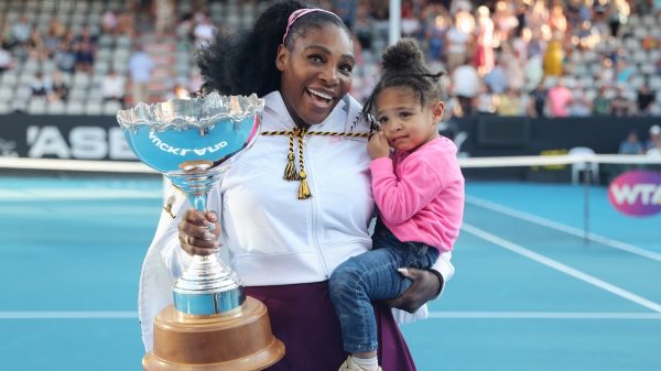 Serena Williams met haar dochter
