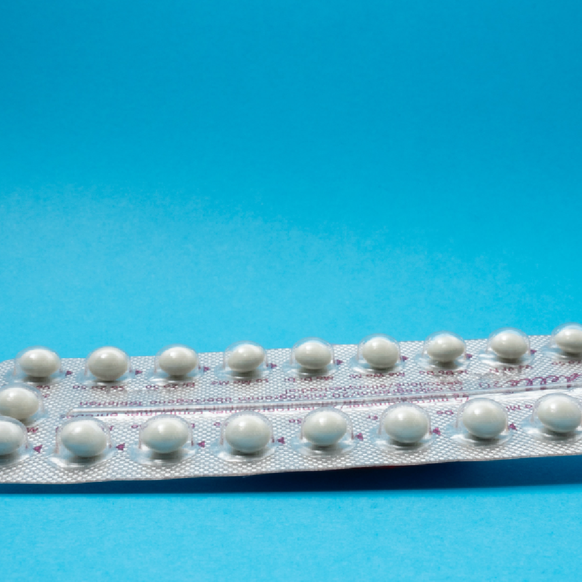 Een strip van de anticonceptiepil