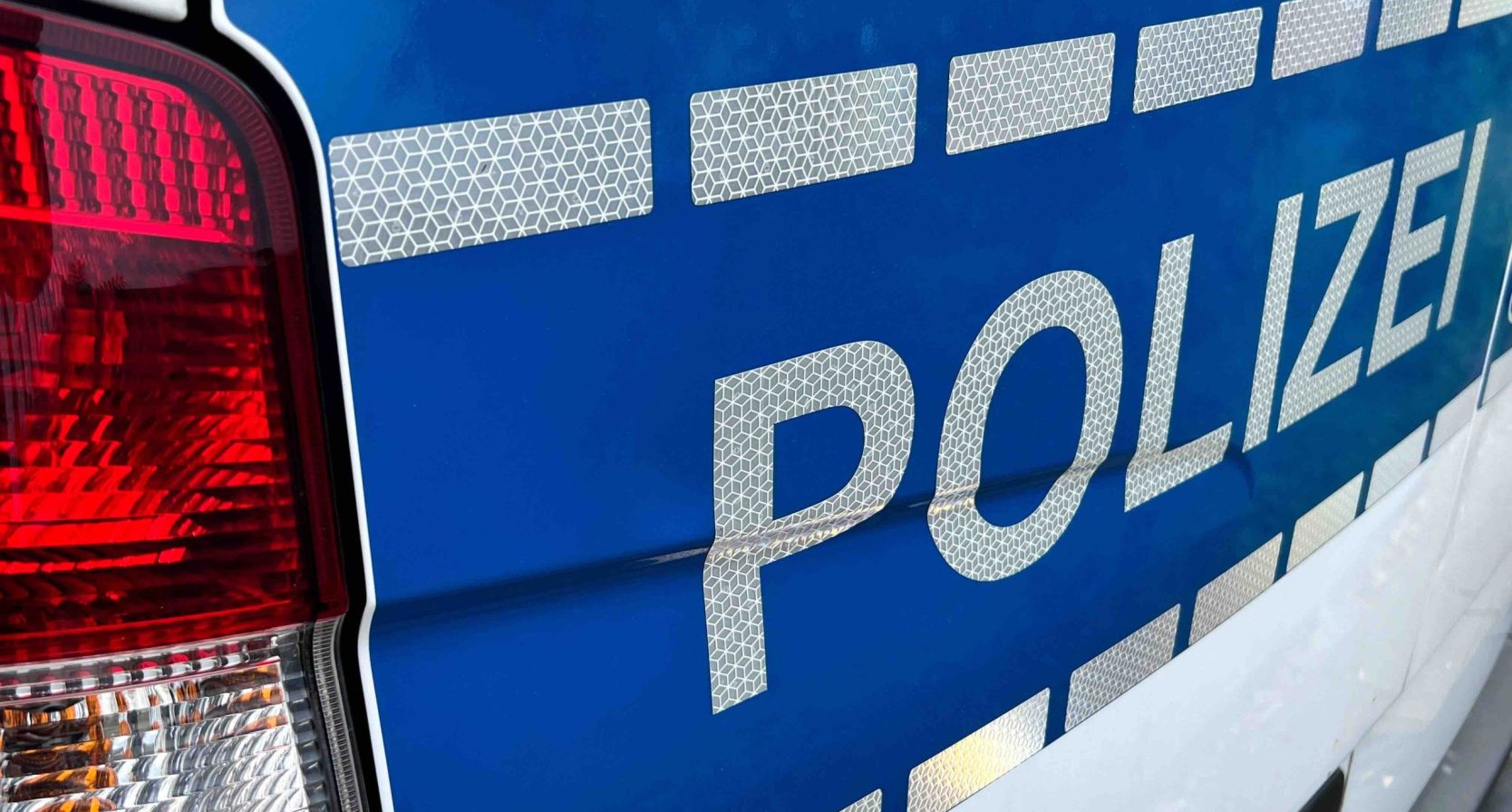 Close-up van voertuig Duitse politie