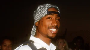 Foto van rapper Tupac uit 1993
