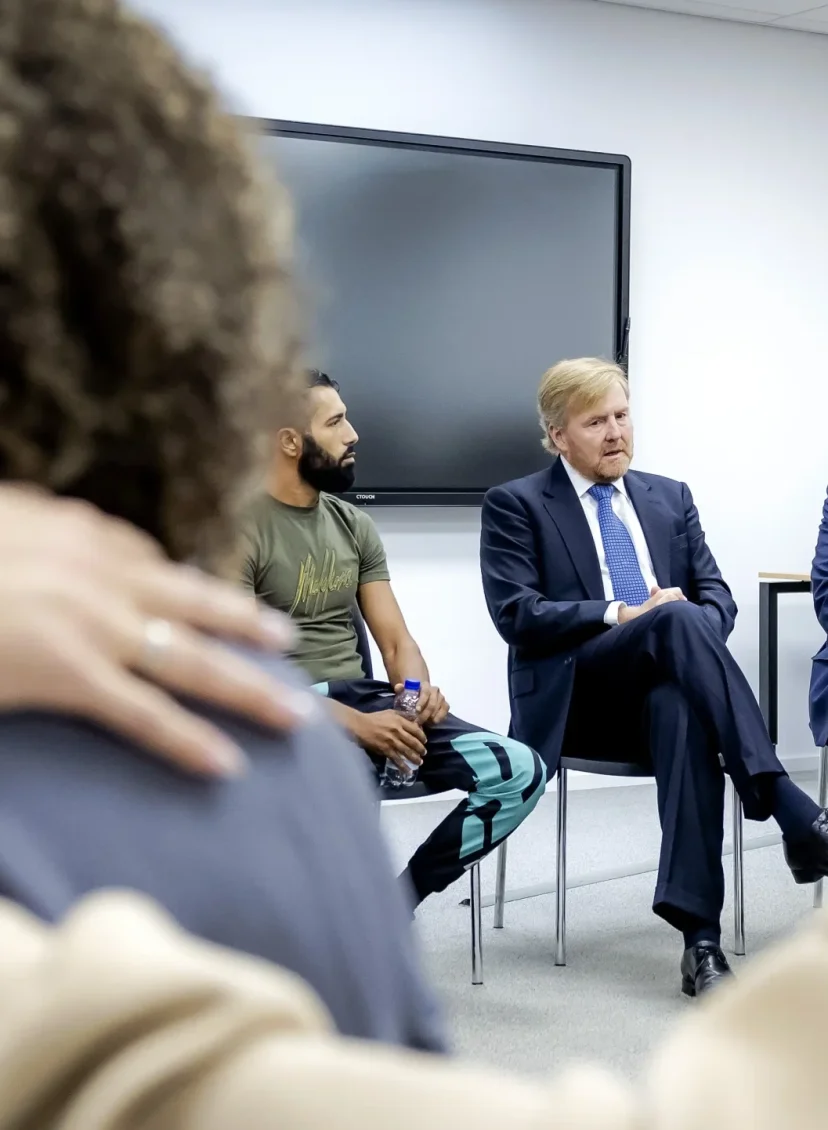 Vader doodgeschoten meisje over steun van koning: 'Top dat hij hier tijd voor nam'