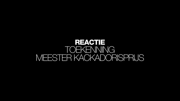 Reactie LINDA. op toekenning Meester Kackadorisprijs