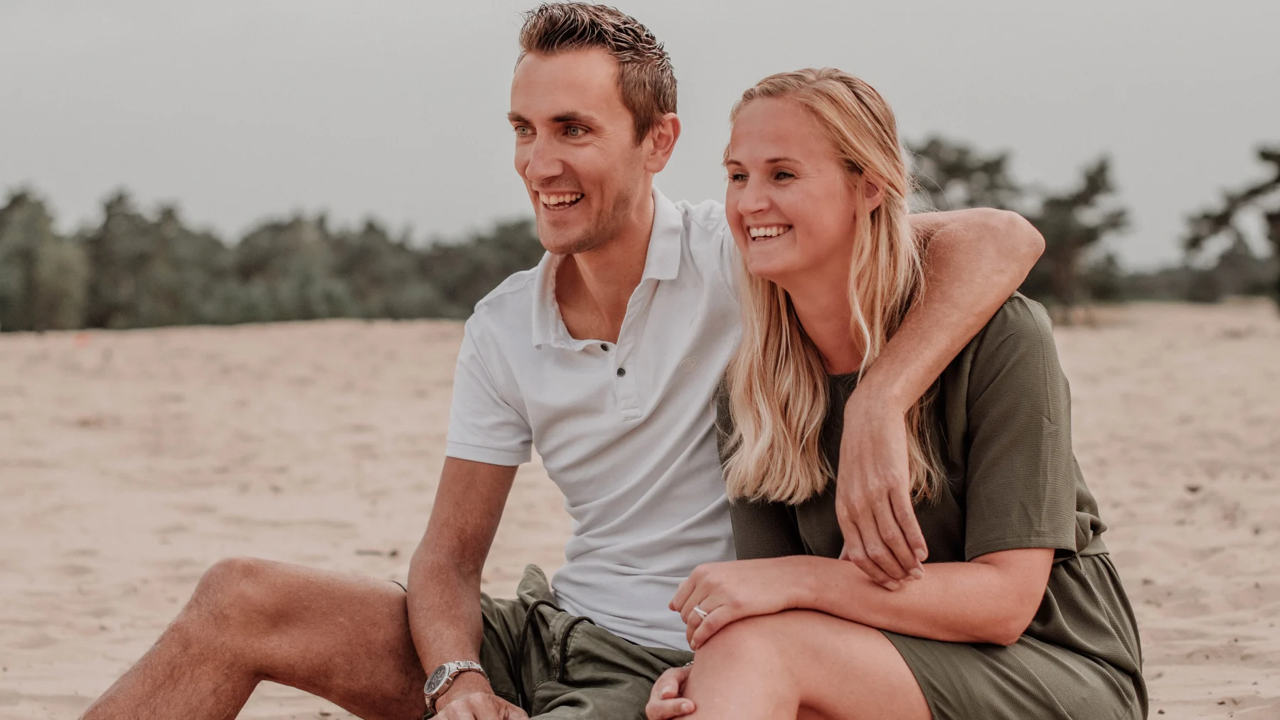 Denise en haar man Emiel die overleed aan galwegkanker