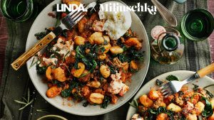 Thumbnail voor Miljuschka's makkelijke eenpansgerecht: gnocchi spinazie met tomaat