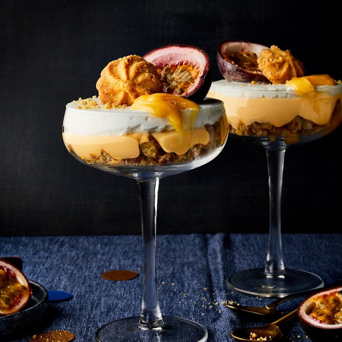 Je favoriete cocktail als dessert? Het Pornstar Martini cheesecake-toetje wil je proeven