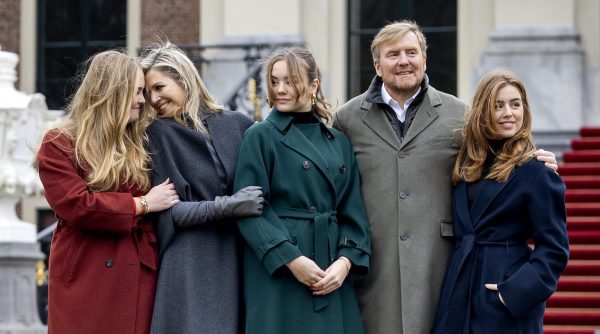 Winterfotosessie koninklijke familie