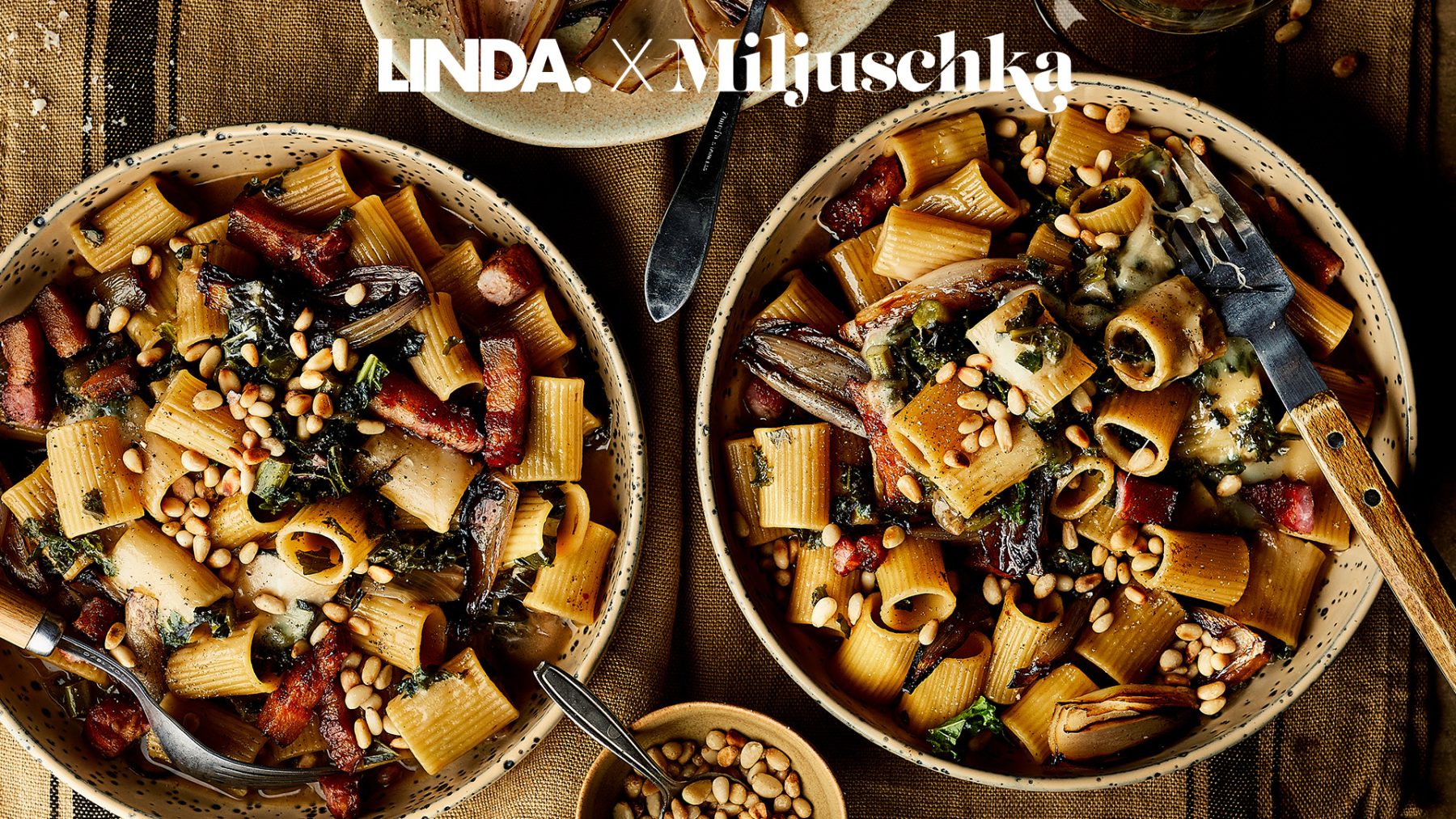 Makkelijk én perfect voor de koude dagen: Miljuschka's winterse pasta met boerenkool en sjalot