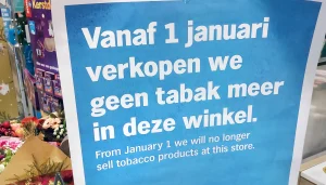 Thumbnail voor Weg, die sigaret: Albert Heijn stopt vanaf 1 januari met verkopen van tabak