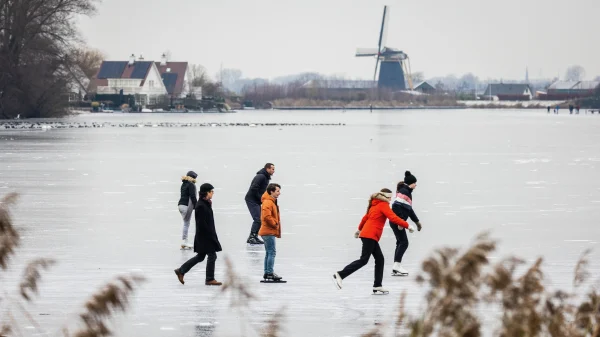 Schaatsen op natuurijs