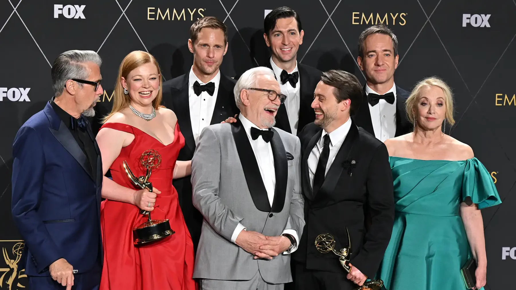 De castleden van 'Succession' bij de Emmy Awards