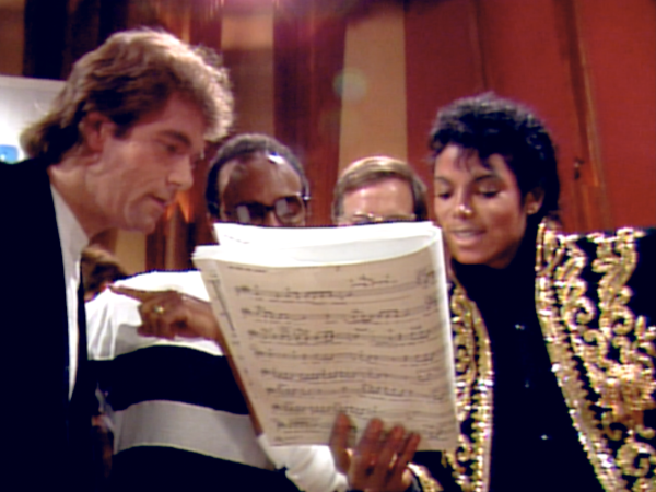 Michael Jackson in de studio