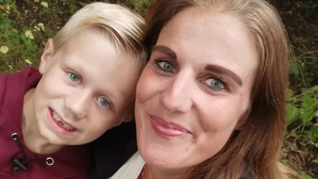 Ellen met zoon Milan die ODD heeft