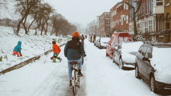 straten met sneeuw