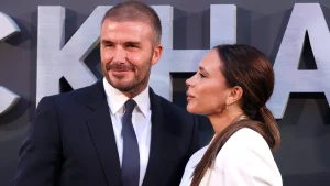 David Beckham en zijn vrouw