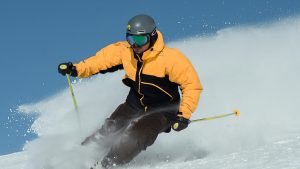 Skiënde man