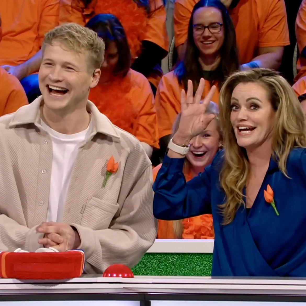 Inge de Bruijn en Kalvijn in Ik hou van Holland