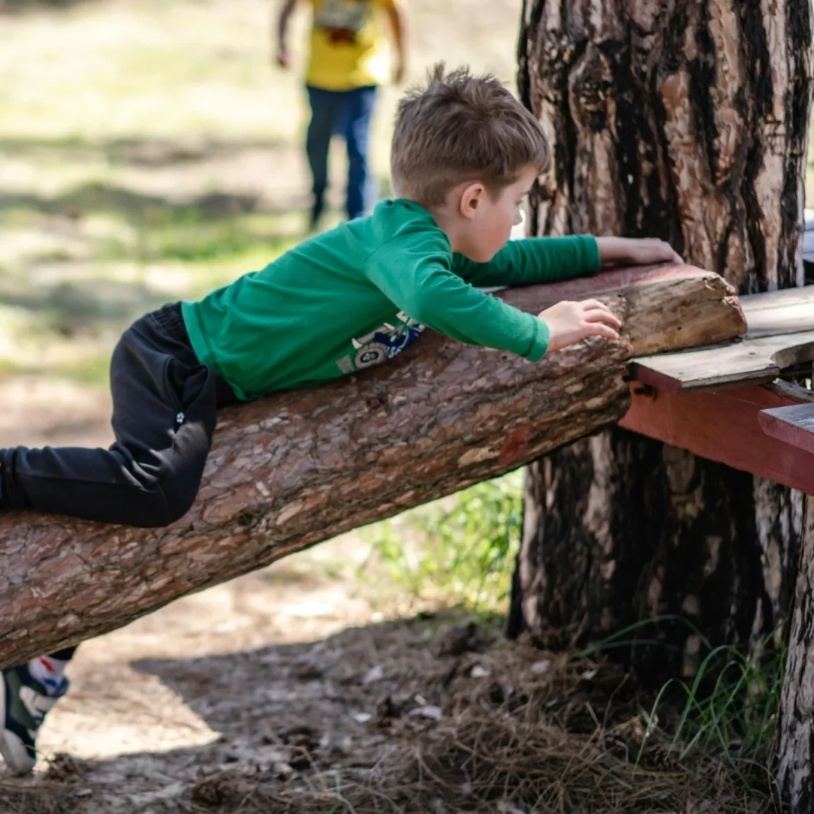 Kinderen spelen buiten