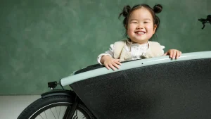 Kind in bakfiets