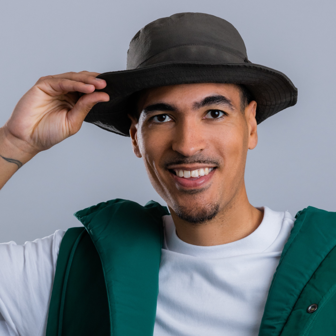 Portret van influencer Gabriel Martina, bekend als Wildebras