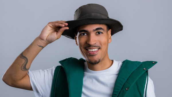 Portret van influencer Gabriel Martina, bekend als Wildebras