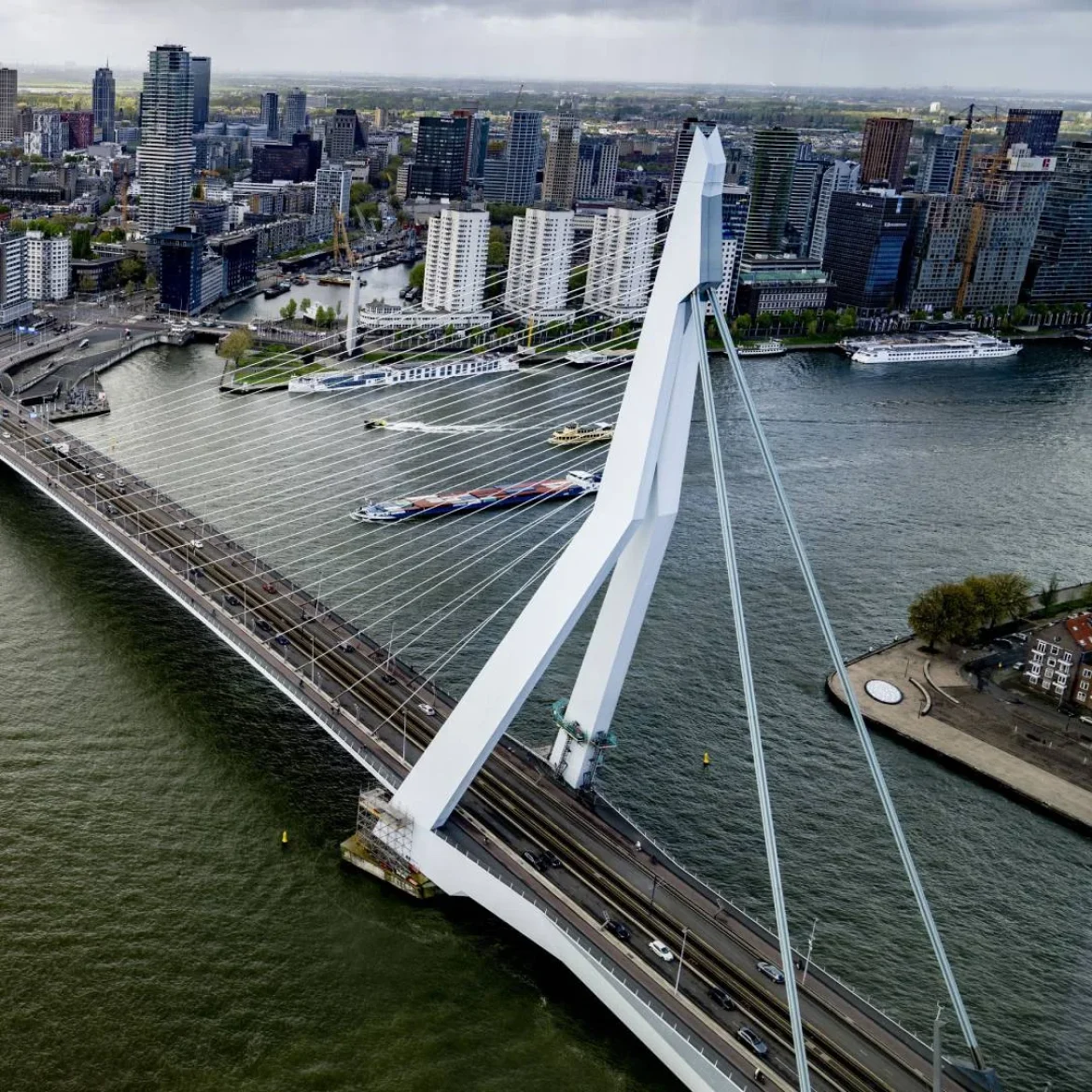 De Erasmusbrug in Rotterdam