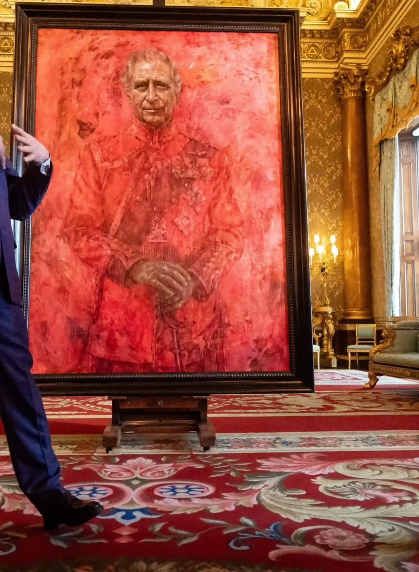 Kunstenaar kan wel lachen om reacties op zijn portret van koning Charles