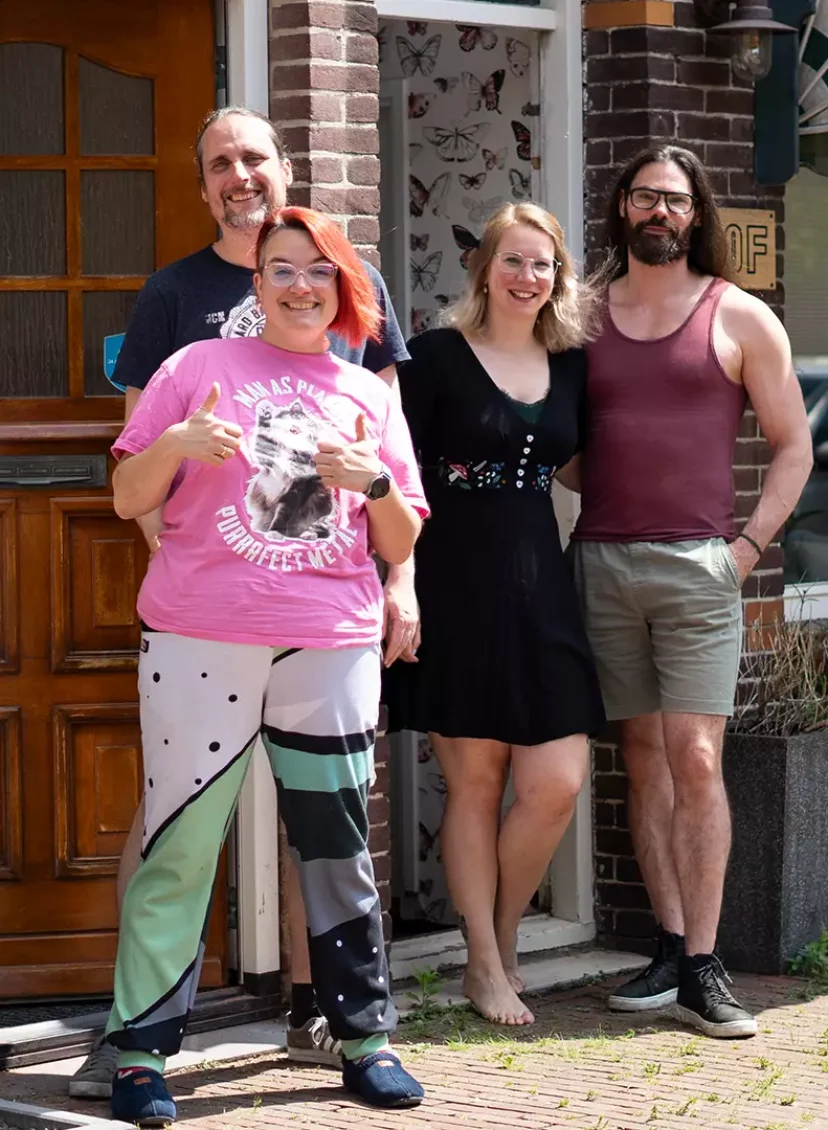 Beste vrienden Merlijn en Denise en Nicky en Tom