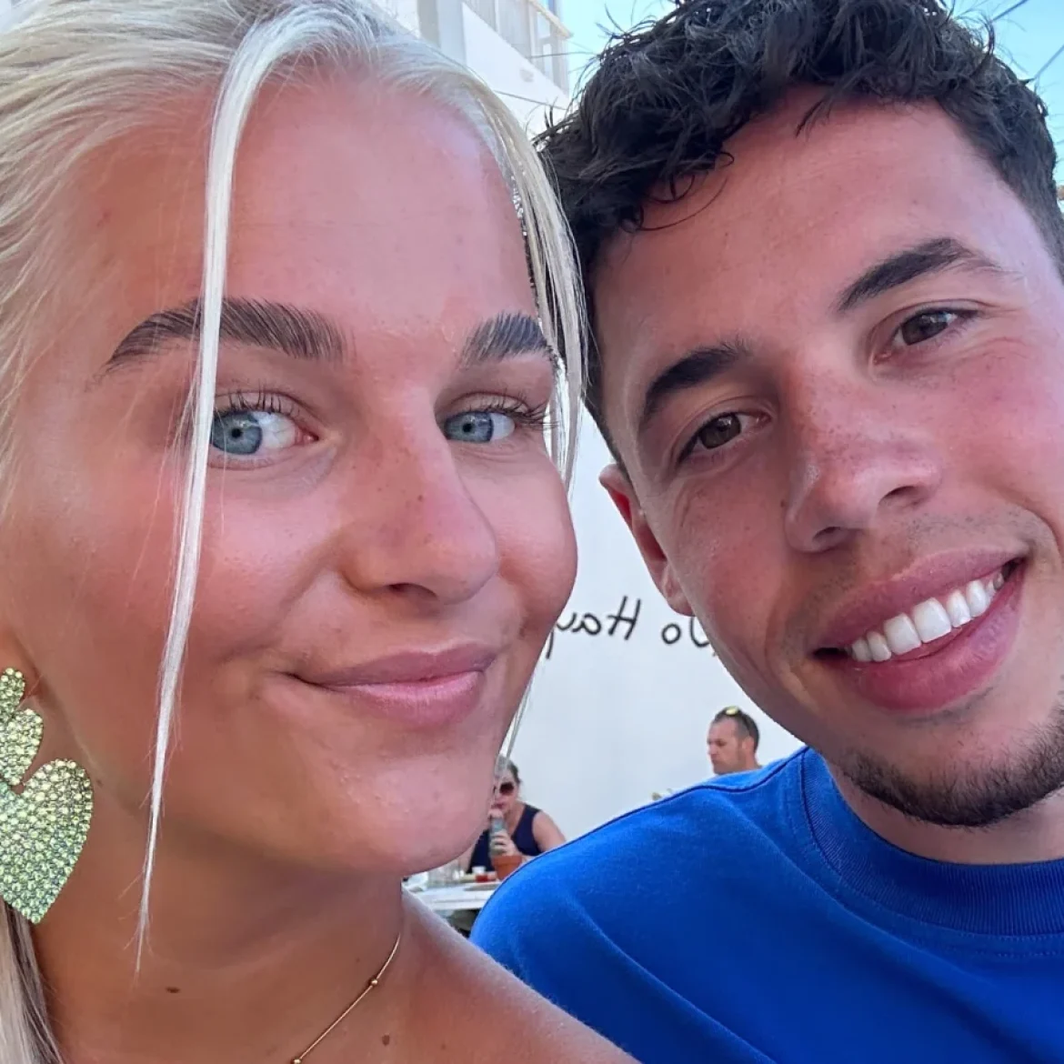 Melanie en haar vriend Ramon