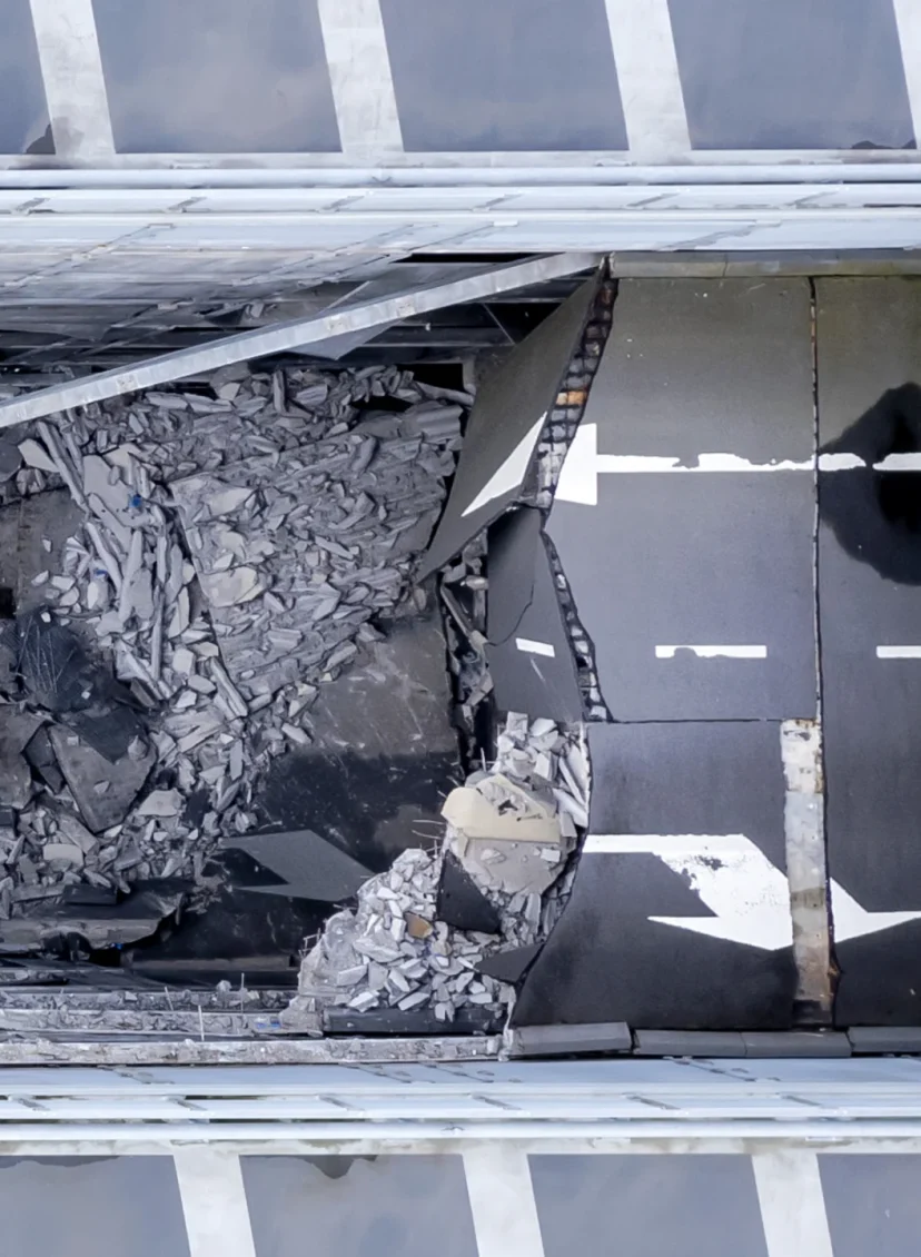 Ingestorte parkeergarage bij ziekenhuis Nieuwegein