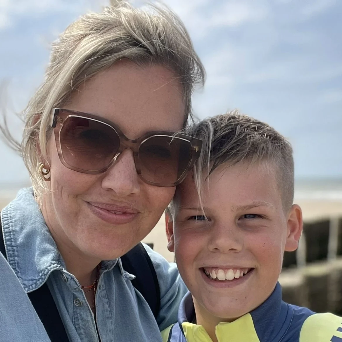 Mariska en haar zoon Jur met ARFID