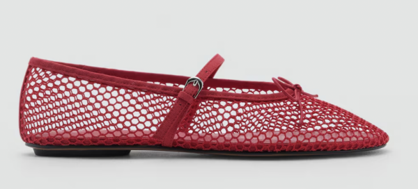 Mango mesh ballerina