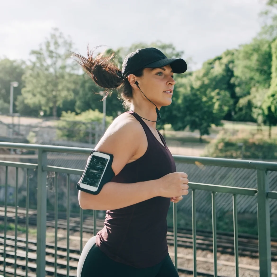 Vrouw aan het hardlopen