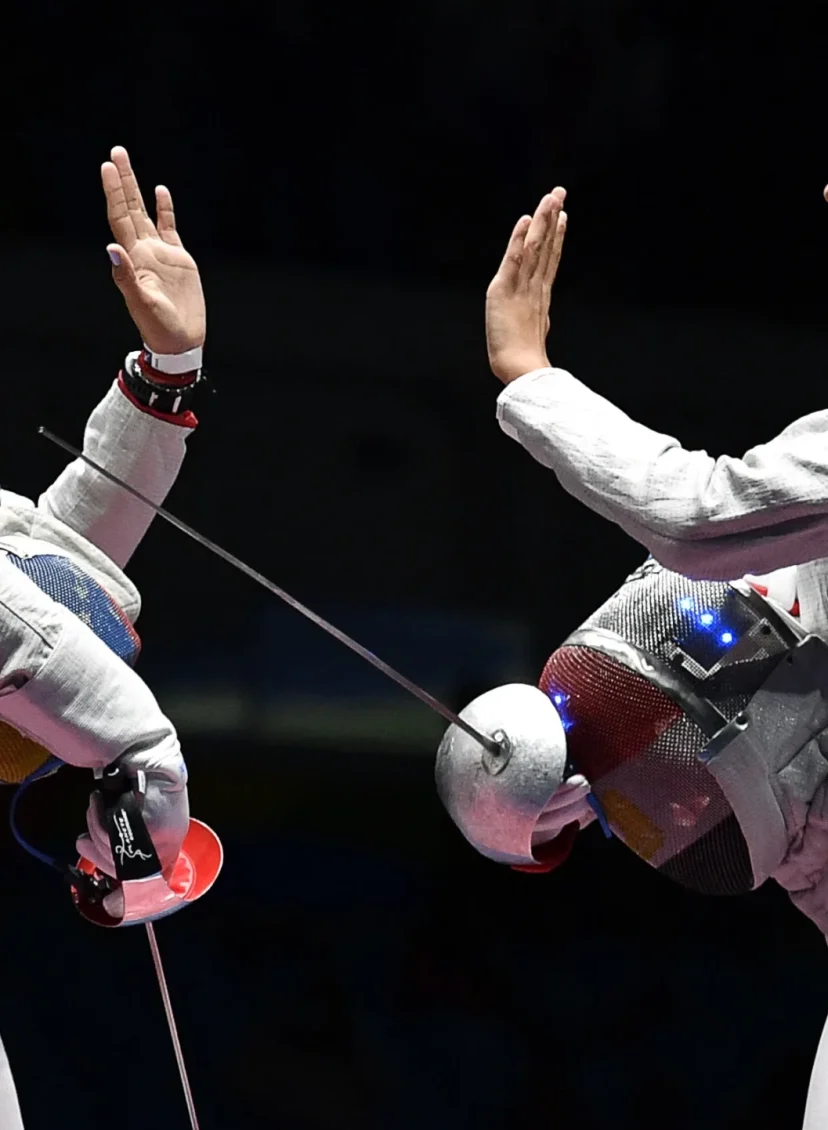 Schermster uit Egypte onthult na Olympische Spelen dat ze zeven maanden zwanger is
