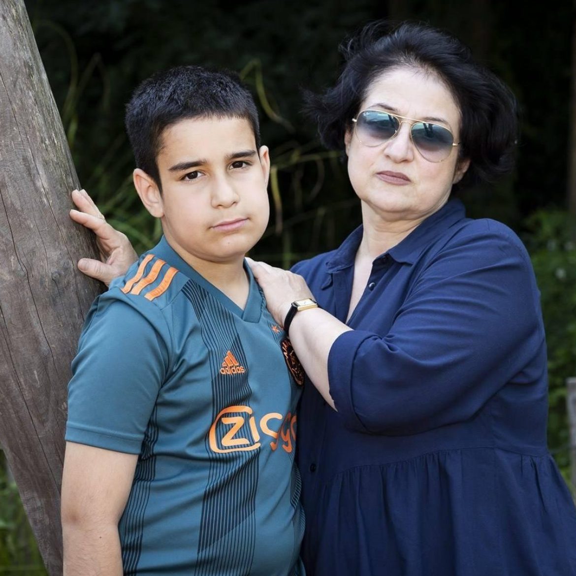 Mikael (11) en zijn moeder