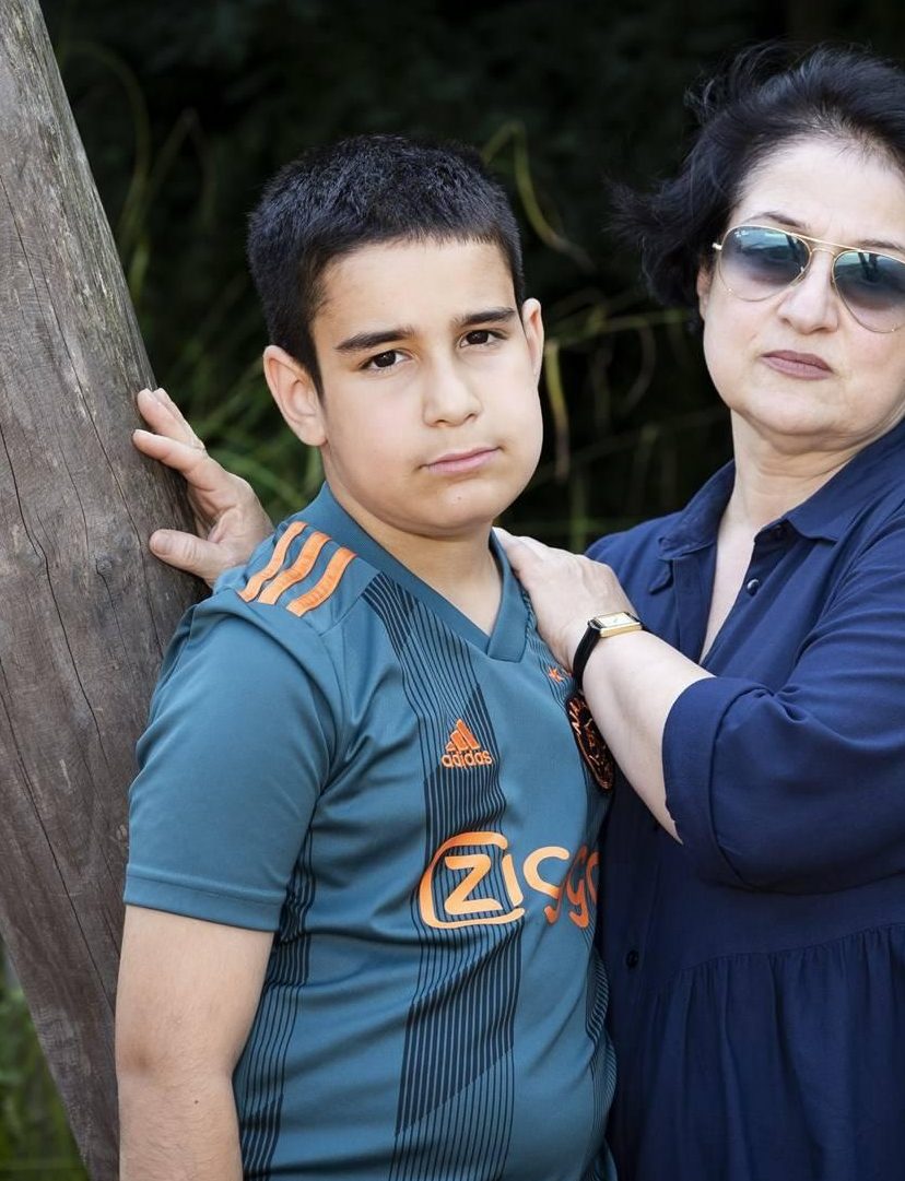 Mikael (11) en zijn moeder