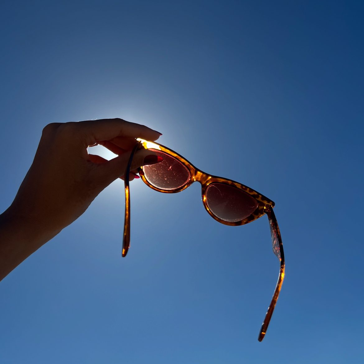 Krassen op je zonnebril