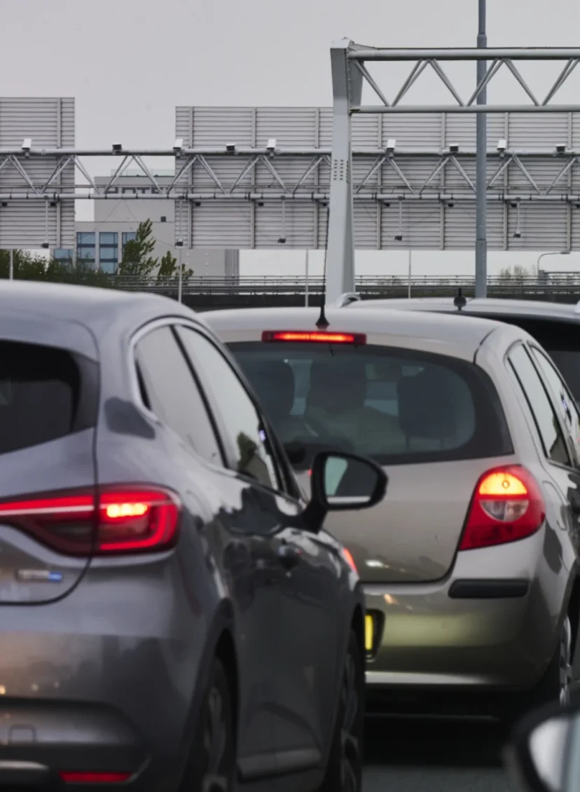 drukke spits vanwege de herfstvakantie